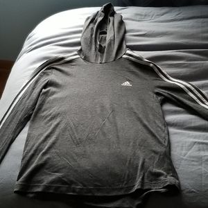 Charcoal Grey Adidas Longsleeve with hood